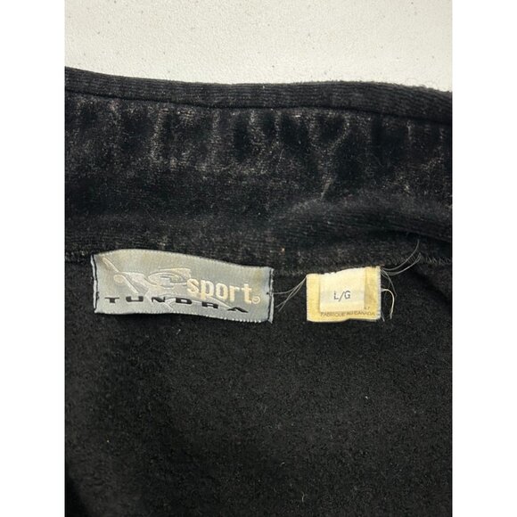 VTG Tundra Sport Canada 100% Wool Vest Black/Red Full Zip LARGE - Picture 3 of 13